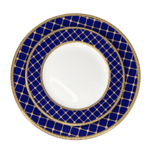 ფაიფურის თეფშების ნაკრები - სამეფო ლურჯი