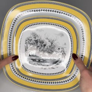 ფაიფურის თეფშების ნაკრები - რანჩო