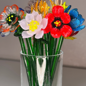 მურანოს მინის ყვავილების თაიგული