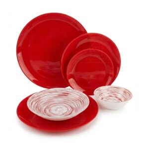 ნაწრთობი მინის სადილის ნაკრები